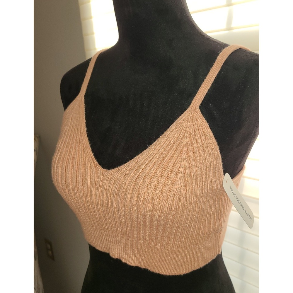 NWT Treaty General Store Junior Women's Tank Sz XS Sweater Halter Straps